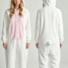 Rabbit long ear solid color jumpsuit parent-child outfit adult home wear children's pajamas